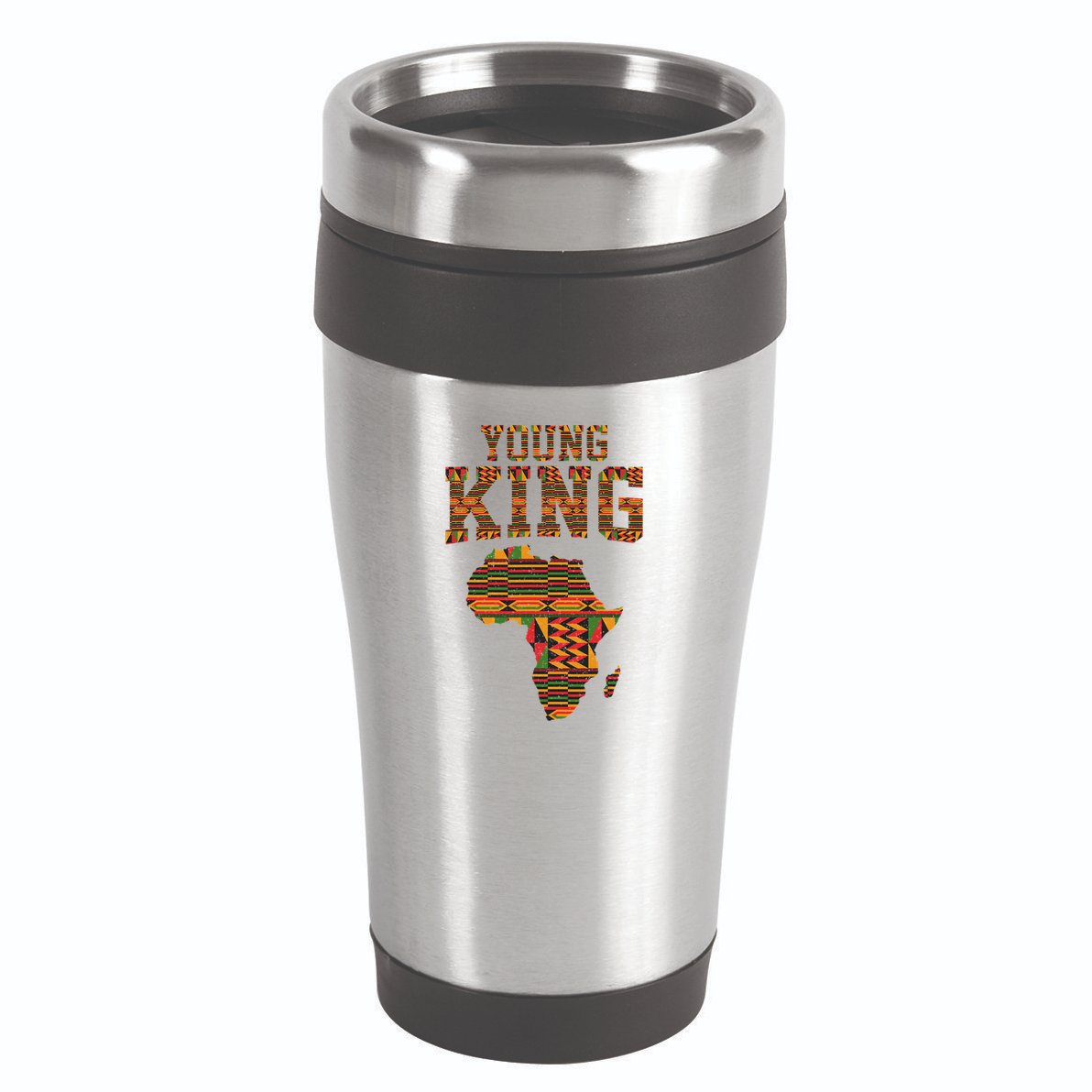 African King Art Kente Cloth African Print 16oz Travel Tumbler