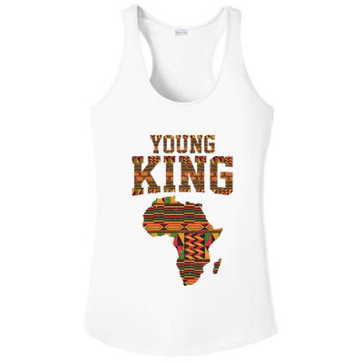 African King Art Kente Cloth African Print Ladies PosiCharge Competitor Racerback Tank