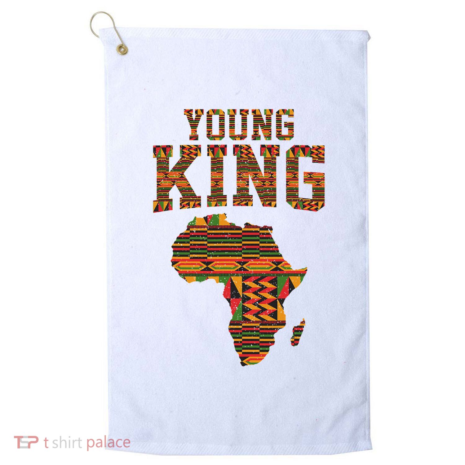 African King Art Kente Cloth African Print Golf Towel