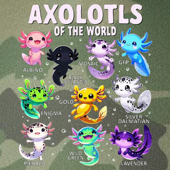 Axolotl Kawaii Axolotls Of The World Axolotl Animals Legacy Tie Dye Trucker Hat