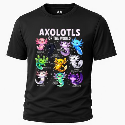 Axolotl Kawaii Axolotls Of The World Axolotl Animals Performance Shirt