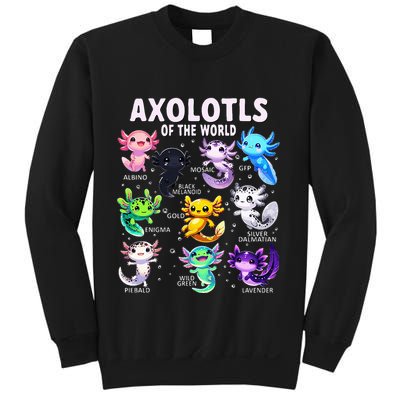 Axolotl Kawaii Axolotls Of The World Axolotl Animals Sweatshirt