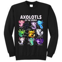 Axolotl Kawaii Axolotls Of The World Axolotl Animals Sweatshirt