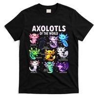 Axolotl Kawaii Axolotls Of The World Axolotl Animals T-Shirt