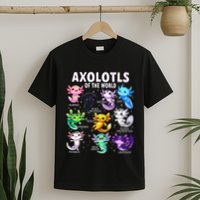 Axolotl Kawaii Axolotls Of The World Axolotl Animals T-Shirt