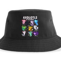 Axolotl Kawaii Axolotls Of The World Axolotl Animals Sustainable Bucket Hat