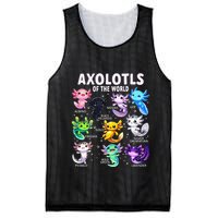 Axolotl Kawaii Axolotls Of The World Axolotl Animals Mesh Reversible Basketball Jersey Tank