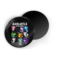 Axolotl Kawaii Axolotls Of The World Axolotl Animals Magnet