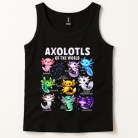 Axolotl Kawaii Axolotls Of The World Axolotl Animals Tank Top