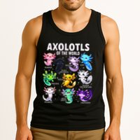 Axolotl Kawaii Axolotls Of The World Axolotl Animals Tank Top