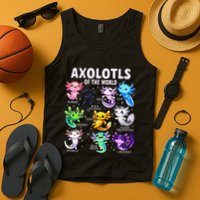 Axolotl Kawaii Axolotls Of The World Axolotl Animals Tank Top