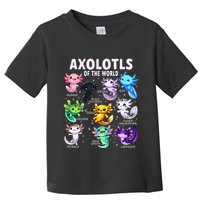 Axolotl Kawaii Axolotls Of The World Axolotl Animals Toddler T-Shirt