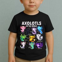 Axolotl Kawaii Axolotls Of The World Axolotl Animals Toddler T-Shirt