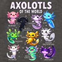 Axolotl Kawaii Axolotls Of The World Axolotl Animals Vector Backpack