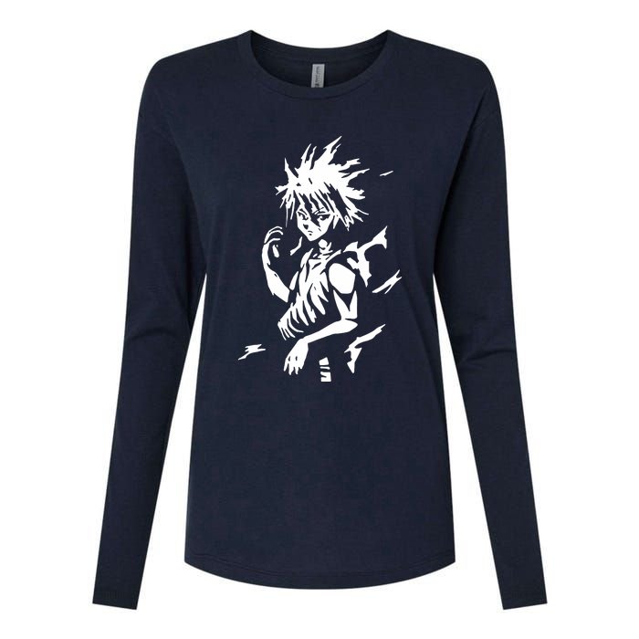 A7 Killua Assassin Lightning Aura Hunter Womens Cotton Relaxed Long Sleeve T-Shirt