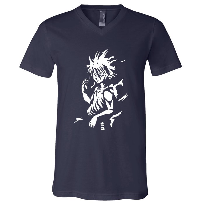 A7 Killua Assassin Lightning Aura Hunter V-Neck T-Shirt