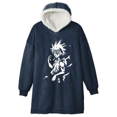 A7 Killua Assassin Lightning Aura Hunter Hooded Wearable Blanket