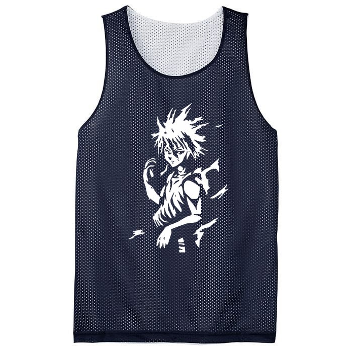 A7 Killua Assassin Lightning Aura Hunter Mesh Reversible Basketball Jersey Tank