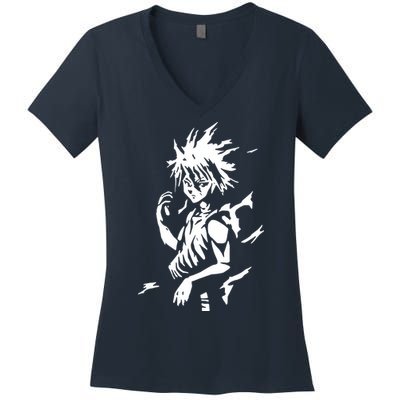A7 Killua Assassin Lightning Aura Hunter Women's V-Neck T-Shirt