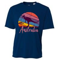 Australia Kangaroo Aussie Australian Souvenir Tourist Retro Cooling Performance Crew T-Shirt