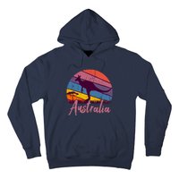 Australia Kangaroo Aussie Australian Souvenir Tourist Retro Hoodie