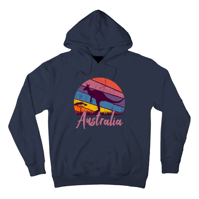 Australia Kangaroo Aussie Australian Souvenir Tourist Retro Hoodie