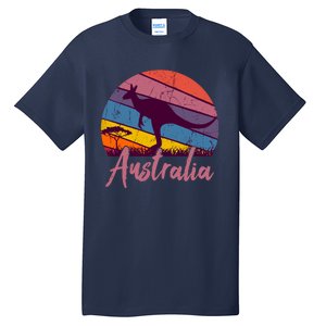 Australia Kangaroo Aussie Australian Souvenir Tourist Retro Tall T-Shirt