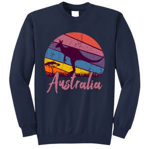 Australia Kangaroo Aussie Australian Souvenir Tourist Retro Tall Sweatshirt