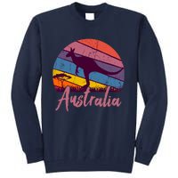 Australia Kangaroo Aussie Australian Souvenir Tourist Retro Tall Sweatshirt