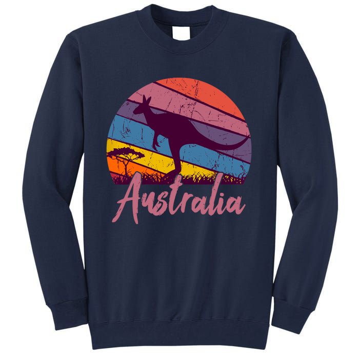 Australia Kangaroo Aussie Australian Souvenir Tourist Retro Tall Sweatshirt