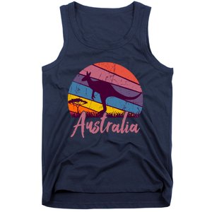 Australia Kangaroo Aussie Australian Souvenir Tourist Retro Tank Top