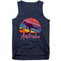 Australia Kangaroo Aussie Australian Souvenir Tourist Retro Tank Top