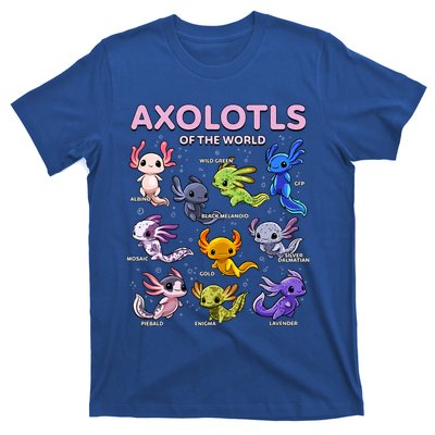 Axolotl Kawaii Axolotls Of The World Axolotl Animals T-Shirt