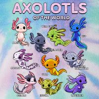 Axolotl Kawaii Axolotls Of The World Axolotl Animals Legacy Tie Dye Trucker Hat