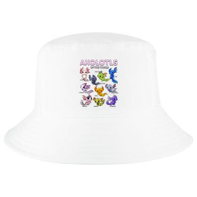 Axolotl Kawaii Axolotls Of The World Axolotl Animals Cool Comfort Performance Bucket Hat