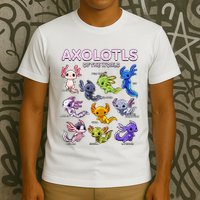 Axolotl Kawaii Axolotls Of The World Axolotl Animals T-Shirt