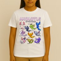 Axolotl Kawaii Axolotls Of The World Axolotl Animals T-Shirt