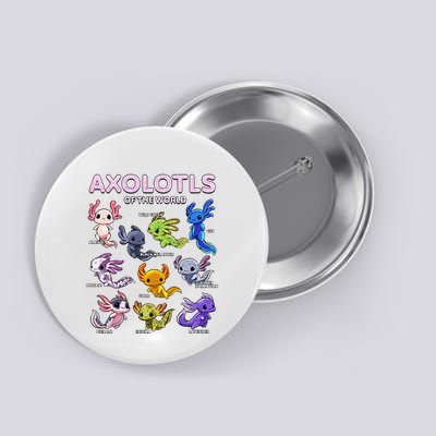 Axolotl Kawaii Axolotls Of The World Axolotl Animals Button