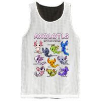 Axolotl Kawaii Axolotls Of The World Axolotl Animals Mesh Reversible Basketball Jersey Tank