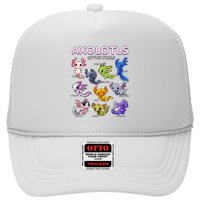 Axolotl Kawaii Axolotls Of The World Axolotl Animals Trucker Hat
