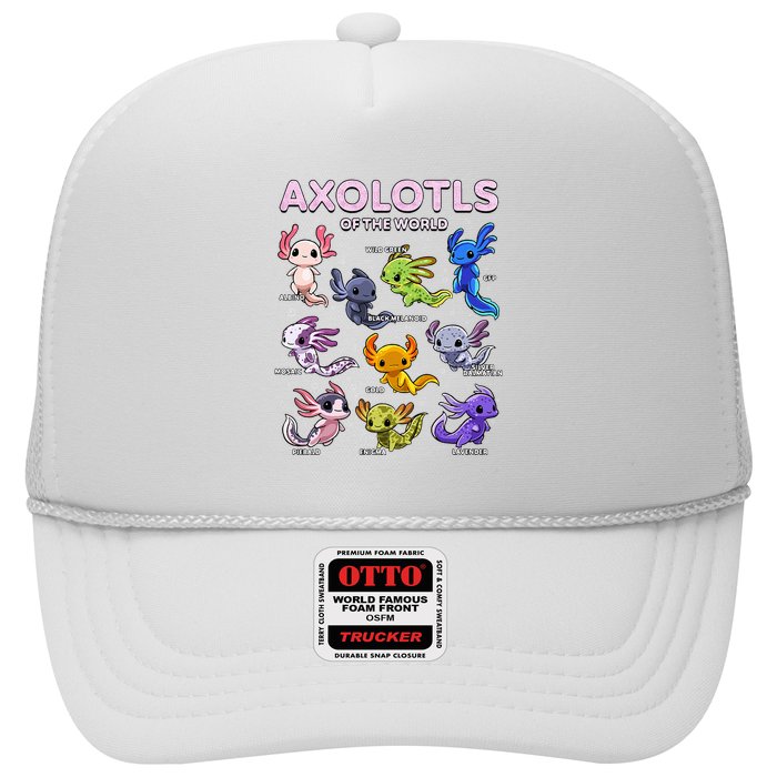 Axolotl Kawaii Axolotls Of The World Axolotl Animals Trucker Hat
