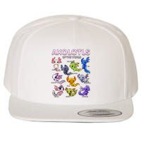 Axolotl Kawaii Axolotls Of The World Axolotl Animals Wool Snapback Cap