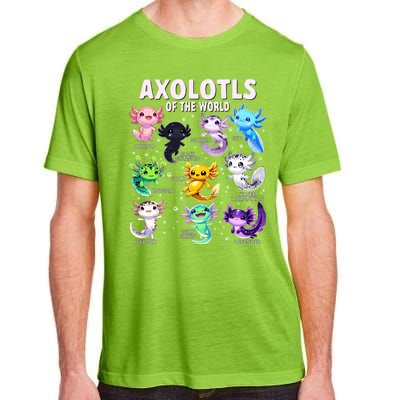 Axolotl Kawaii Axolotls Of The World Axolotl Animals Adult ChromaSoft Performance T-Shirt