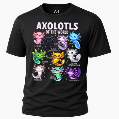 Axolotl Kawaii Axolotls Of The World Axolotl Animals Performance Shirt