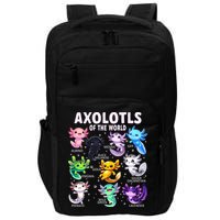 Axolotl Kawaii Axolotls Of The World Axolotl Animals Impact Tech Backpack