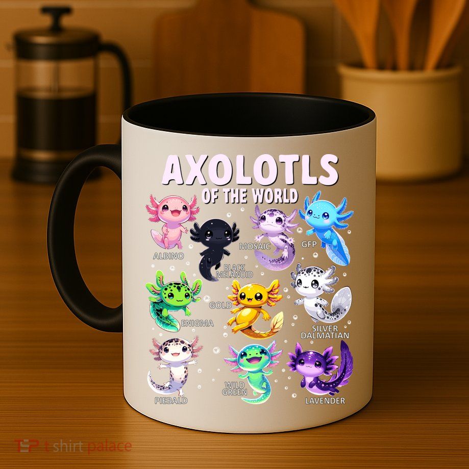 Axolotl Kawaii Axolotls Of The World Axolotl Animals Mug