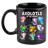Axolotl Kawaii Axolotls Of The World Axolotl Animals 11oz C Handle Ceramic Mug