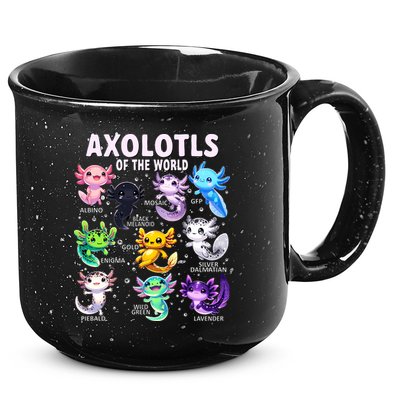 Axolotl Kawaii Axolotls Of The World Axolotl Animals 15oz Campfire Ceramic Mug