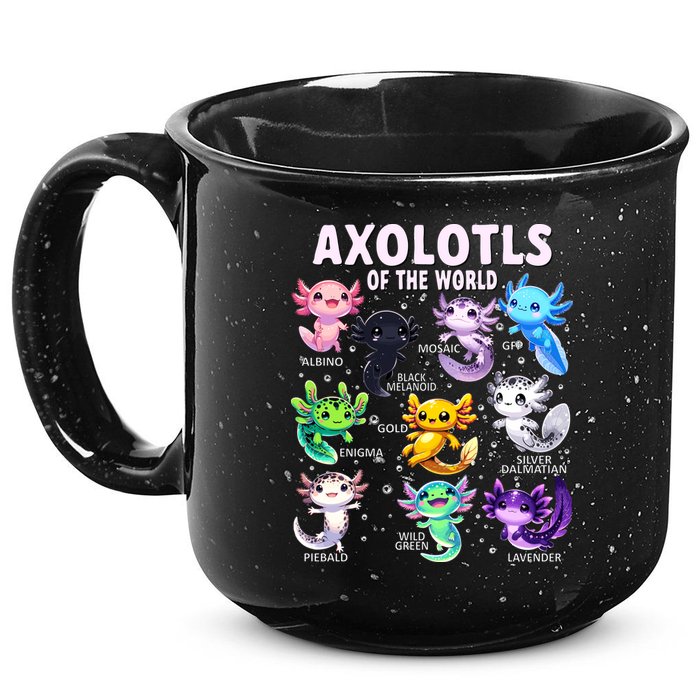 Axolotl Kawaii Axolotls Of The World Axolotl Animals 15oz Campfire Ceramic Mug