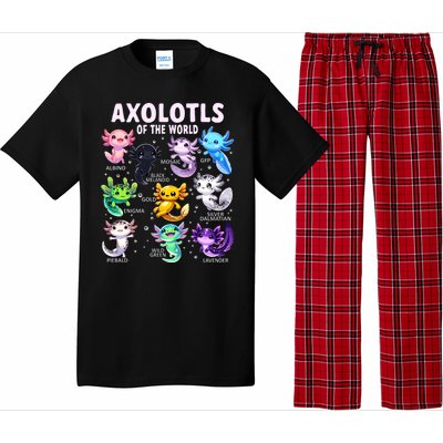 Axolotl Kawaii Axolotls Of The World Axolotl Animals Pajama Set